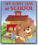 Cover of the personalized book, My First Day At School