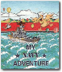Cover of the personalized book, My Navy Adventure